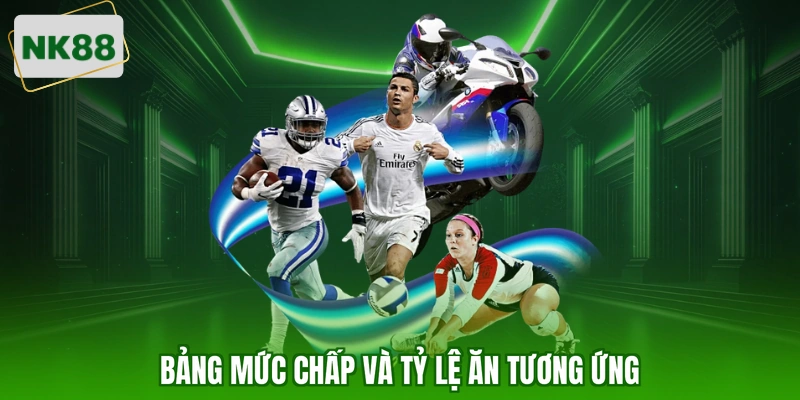 Bảng mức chấp và tỷ lệ ăn tương ứng
